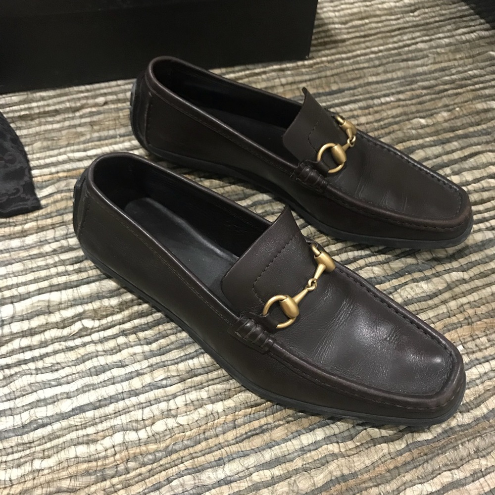 Gucci Leather Driver with Horse Bit